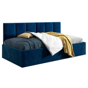 Łóżko młodzieżowe 90x200 Comfort Roma, Granatowy, Pojemnik