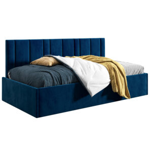 Łóżko młodzieżowe 90x200 Comfort Prato, Granatowy, Pojemnik