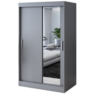 Szafa przesuwna  1 x lustro 120x200  Hugo , Antracyt mat
