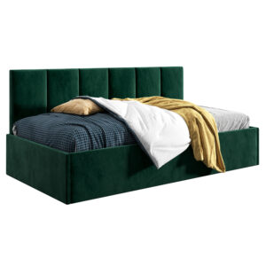 Łóżko młodzieżowe 90x200 Comfort Roma, Zielony, Pojemnik